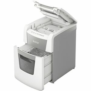 Leitz IQ Autofeed 100 Paper Shredder - Continuous Shredder - Micro Cut - 6 Per Pass - for shredding Paper - P-5 - 220 mm T