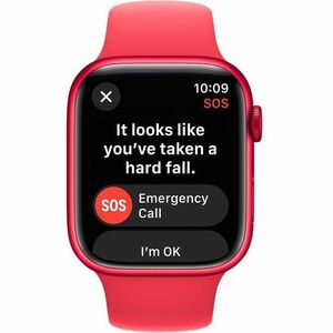 Apple Watch Series 9 Smart Watch - 4.50 cm (1.77") Case Height - 3.80 cm (1.50") Case Width - Red Case Color - Red Band Co