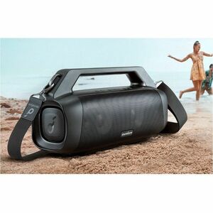 soundcore Motion Boom Plus Portable Bluetooth Speaker System - 80 W RMS - Black - Battery Rechargeable