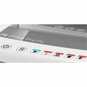 Leitz IQ Office Pro Paper Shredder - Continuous Shredder - Cross Cut - 20 Per Pass - for shredding Staples, Paper - 4 mm x