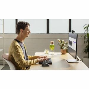 Logitech Wave Keys for Business Keyboard - Wireless Connectivity - USB Type A Interface - English (UK) - QWERTY Layout - G