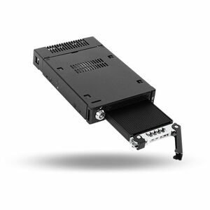 Icy Dock ToughArmor MB833MK-B V2 Drive Enclosure for 3.5" M.2, PCI Express NVMe 4.0 - SFF-8654 SlimSAS Host Interface Inte