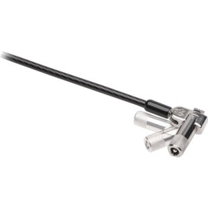 Kensington NanoSaver Keyed Dual Head Laptop Lock - 1.80 m Cable - Keyed Lock - Carbon Steel - For Notebook, Tablet
