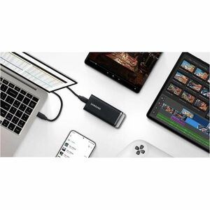Samsung T5 EVO MU-PH2T0S 2 TB Portable Solid State Drive - External - Black - Desktop PC, Notebook, Gaming Console, Smartp