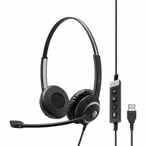 EPOS IMPACT SC 260 USB MS II Wired On-ear Stereo Headset - Binaural - Noise Cancelling, Electret, Uni-directional, Condens
