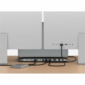 Belkin 11-in-1 Universal USB-C Docking Station - USB 3.2 - 10 Gbps - 100W - 2xHDMI, 1xVGA, 2xUSB-A, 1xUSB-C - Grey - for N