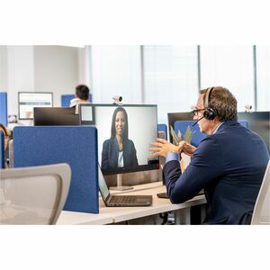 Poly Voyager 4300 UC 4320-M Kabel/Kabellos Kopfbügel, Auf den Ohren Stereo Headset - Schwarz - Google Assistant, Siri - Bi