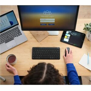 Trust Lyra Keyboard - Wireless Connectivity - USB 1.1 Type A Interface - Spanish - QWERTY Layout - Black - Scissors Keyswi