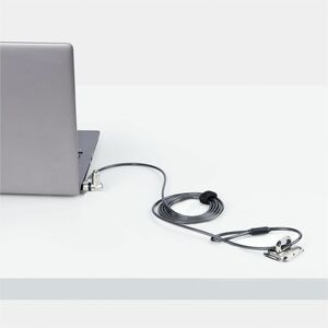 StarTech.com Cable Lock For Notebook, Docking Station, Monitor, Computer, Oscilloscope, Desktop Computer - 2 m Cable - Pat