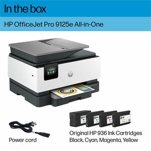 HP Officejet Pro 9125e Wired & Wireless Inkjet Multifunction Printer - Copier/Fax/Printer/Scanner - 1200 x 1200 dpi Print 