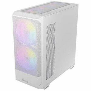 Boîtier pour ordinateur de jeux Antec - Tour Moyenne - Blanc - Mesh, En verre trempé, Acier, Plastique - 11 x Ventilateur(
