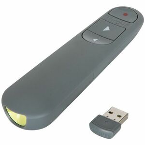 Targus Control Plus AMP06704AMGL Puntero para presentaciones - Frecuencia Bluetooth/Radio - USB - Láser - Gris - Inalámbri