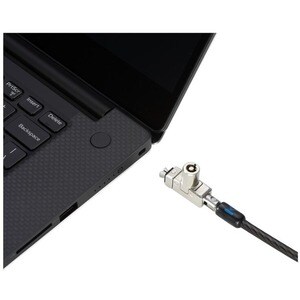 Kensington Slim N17 2.0 Keyed Laptop Lock for Wedge-Shaped Slots - Master Keyed - 1.80 m Cable - Master Keyed Lock - Carbo