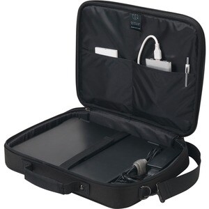 Dicota Eco Carrying Case for 35.6 cm (14") to 39.6 cm (15.6") Notebook - Black - 300D Polyethylene Terephthalate (PET) Bod