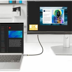 StarTech.com 10ft (3m) USB-C to HDMI Adapter Cable, 8K 60Hz, 4K 144Hz, HDR10, USB Type-C to HDMI 2.1 Converter, USB-C/USB4