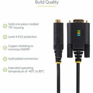 StarTech.com 3.05 m Serial/USB Data Transfer Cable - 1 - Cable for Desktop Computer, Notebook, Peripheral Device, Monitor,