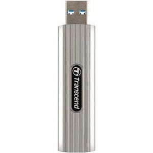 Transcend Tragbar Solid State-Laufwerk - Extern - 1 TB - Grau - Desktop-PC, Notebook, Smart TV, Mac mini, Spielkonsole Unt