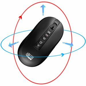 Adesso Air Mouse Wireless Multifunctional Presenter Mouse - Travel Mouse - Laser - Wireless - 100 ft - Radio Frequency - 2