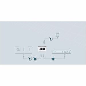 TP-Link TL-POE4824G PoE -Injektor - 120 V AC, 230 V AC Eingang - 48 V DC Ausgang - 1 x RJ-45 Eingangsport(s) - 1 x RJ-45 A