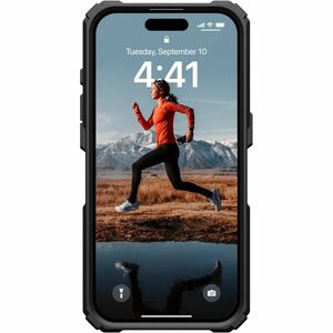Urban Armor Gear Plasma XTE Case for Apple iPhone 15 Pro Smartphone - Black/Orange - Drop Resistant, Impact Resistant, Scr