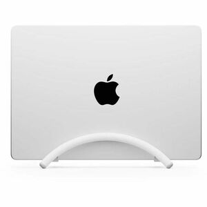 Twelve South BookArc Flex Notebook Holder - Vertical - 2.2" Height x 3.6" Width - Aluminum, Metal - White - Adjustable