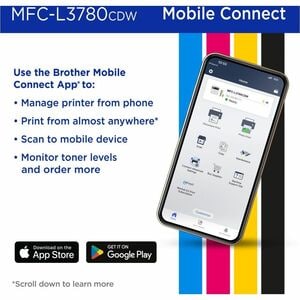 Impresora Láser Multifunción Brother MFC-L3780CDW Con cable e inalámbrico - Color - Copiadora/Fax/Impresora/Escáner - 600 