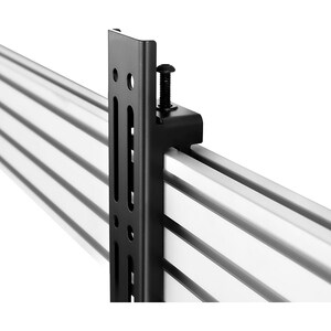 B-Tech System X Mounting Arm for Wall Mount, Mounting Rail, Flat Panel Display - Black - Height Adjustable - 106.7 cm to 1