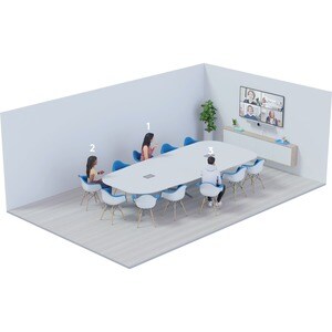 Logitech Rally Bar Video Conferencing Camera - 30 fps - White - USB 3.0 - 3840 x 2160 Video - 3x Digital Zoom - Microphone