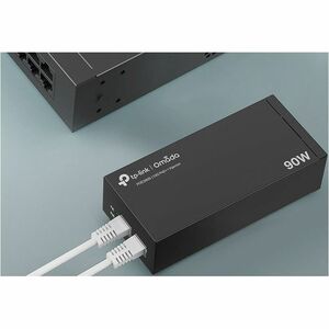 Omada POE380S PoE++-Injektor - 120 V AC, 230 V AC Eingang - 1 x RJ-45 Eingangsport(s) - 1 x RJ-45 Ausgangsport(s) - 90 W