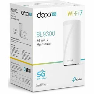 TP-Link DECO BE65-5G Wi-Fi 7 IEEE 802.11 a/b/g/n/ac/ax/be Ethernet, Mobilfunk Modem/Wireless Router - 5GTriband - 2,40 GHz