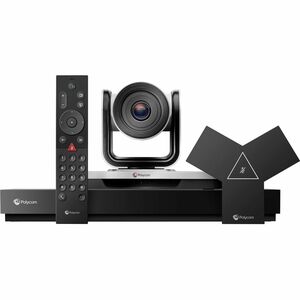 Poly G7500 Video Conference Equipment - Black - TAA Compliant - For Video Conferencing - 3840 x 2160 Video (Live) Video (C