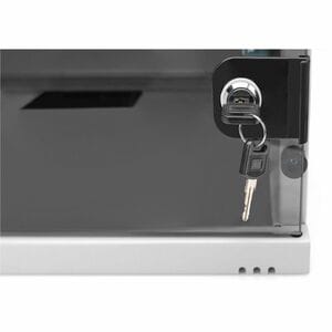 Digitus 4U Wandmontierbar Geschlossener Schrank Rackschrank für Networking, Ausrüstung - Hellgrau - Glas, Blech - 60 kg Ma