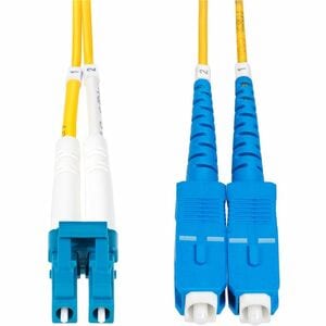 StarTech.com 2m (6.6ft) LC to SC (UPC) OS2 Single Mode Duplex Fiber Optic Cable, 9/125, 100G, Low Insertion Loss, LSZH Fib