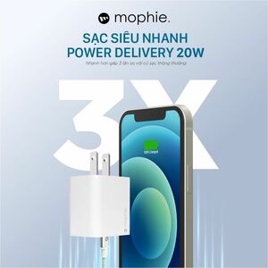 Mophie 20W AC Adapter - 20 W - 20 A - White