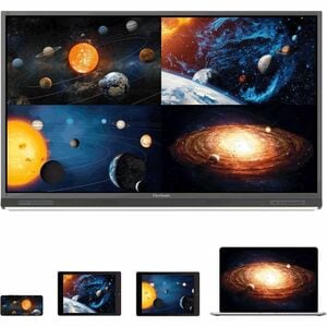 ViewSonic ViewBoard IFP7552-2F 190.5 cm (75") 4K UHD LCD Collaboration Display - ARM Cortex A73 + A53 - 8 GB - Ultra Fine 