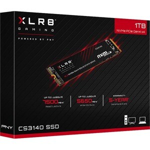 SSD PNY XLR8 CS3140 - M.2 2280 Interne - 1 To - PCI Express NVMe (PCI Express NVMe 4.0 x4) - Ordinateur de bureau, Noteboo