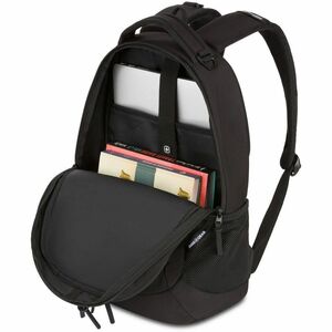 SwissGear Cecil Embroid 5532202416 Carrying Case (Backpack) for 16" Notebook - Black - 600D Polyester Body - Handle, Shoul