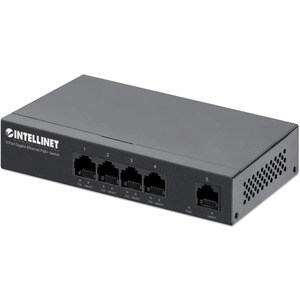 Switch PoE+ con 5 puertos Gigabit - 5 Puertos Conmutador Ethernet - Gigabit Ethernet - 10/100/1000Base-T