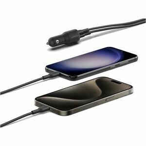 Belkin BoostCharge Auto Adapter - Universal Adapter - 1 USB - 1 USB Type-C - For iPhone, iPad Pro, iPad mini - 12 V DC Inp