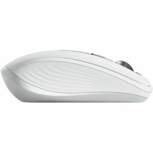 Logitech MX Anywhere 3S Mouse - Bluetooth/Radio Frequency - USB Type C - Darkfield - 6 Button(s) - Pale Gray - Wireless - 