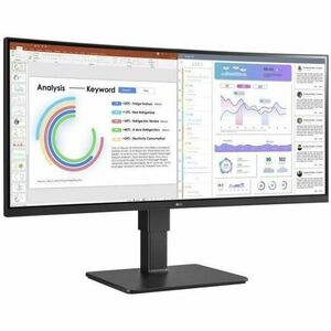 LG Ultrawide 34BQ77QE-B 34" Class UWQHD Curved Screen LED Monitor - 21:9 - Textured Black - 34" Viewable - In-plane Switch