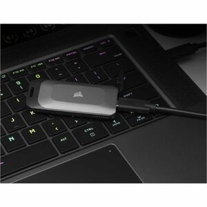 Unidad de estado sólido Pórtatil Corsair EX100U - Externo - 1TB - Negro, Gris - Computadora de escritorio, Consola de jueg