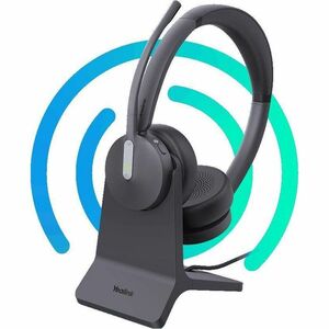 Yealink BH70 Wireless On-ear, Over-the-head Stereo Headset - Black - Microsoft Teams Certification - Binaural - Supra-aura