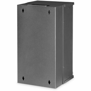 Digitus SOHO PRO 12U Wall Mountable Enclosed Cabinet Rack Cabinet for Networking254 mm Rack Depth - Black - Glass, Steel, 