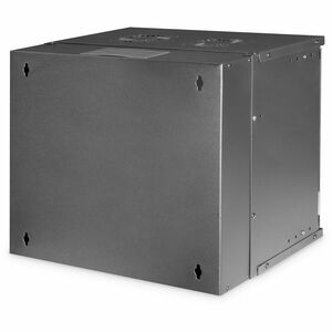 Digitus SOHO PRO 9U Wandmontierbar Geschlossener Schrank Rackschrank für Networking327 mm Rack Depth - Schwarz - Blech, St