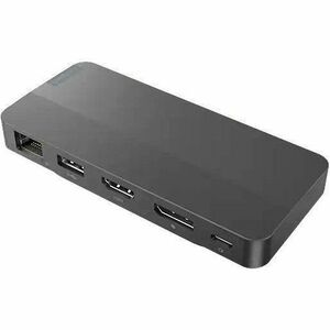 Lenovo 40B9 USB-Typ C Docking Station für Monitor, Notebook - Ladefunktion - 135 W - Schwarz - 2 Unterstützte Displays - 4