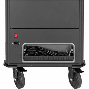 V7 CHGCT30USBCPD-2E Charging Cart - Push Handle Handle - 4 Casters - 127 mm Caster Size - High-grade Cold Rolled Steel, St