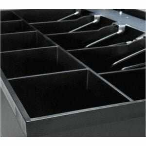 apg 1616 Cash Drawer - EUR 5 Bill - 8 Coin - Black - 124.5 mm Height x 406.4 mm Width x 424.2 mm Depth