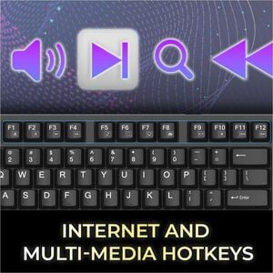 Adesso Multi-OS Mechanical Keyboard With CoPilot AI Hotkey - Cable Connectivity - USB Interface - 104 Key(s) - Multimedia,