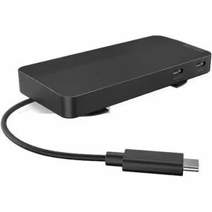 Lenovo USB-Typ C Docking Station für Monitor, Notebook - Ladefunktion - 135 W - Schwarz - 2 Unterstützte Displays - 4K @ 6
